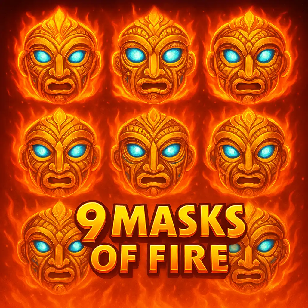 9 Masks Of Fire slot game at Spartaza
